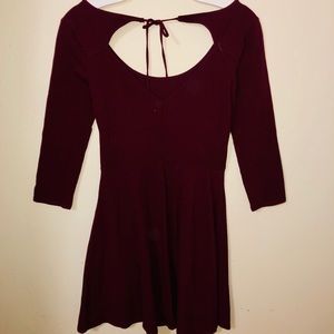 AE burgundy dress